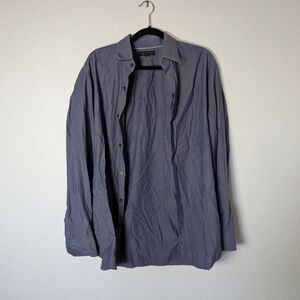 Banana Republic Blue Stretch Slim Fit Shirt